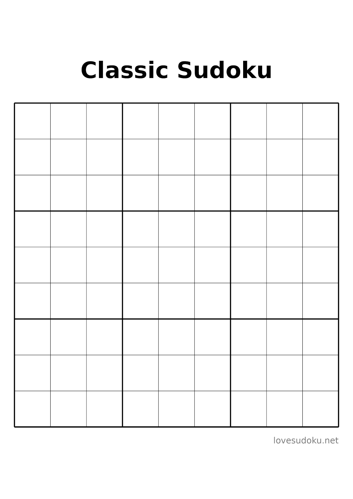 free sudoku printables
